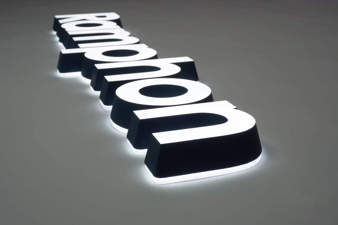 3D斜雕立體字